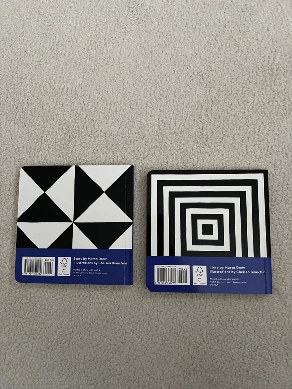 Lovevery high contrast baby books